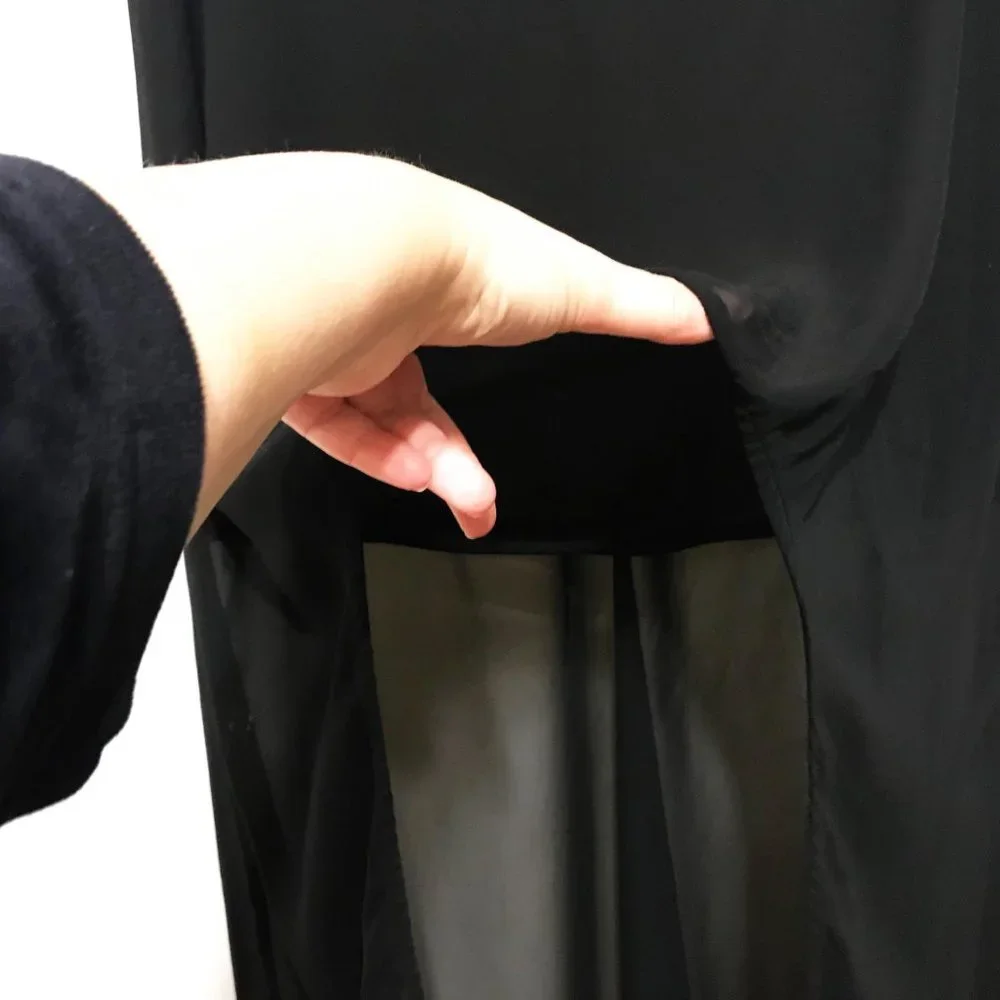 L'Amour by Nanette Lepore Hi Low Chiffon Skirt - Picture 7 of 7